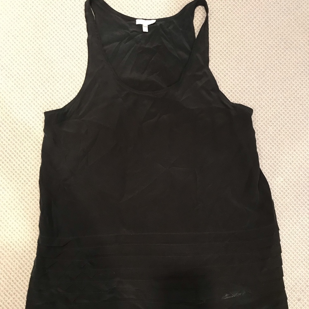 Black silk blouse